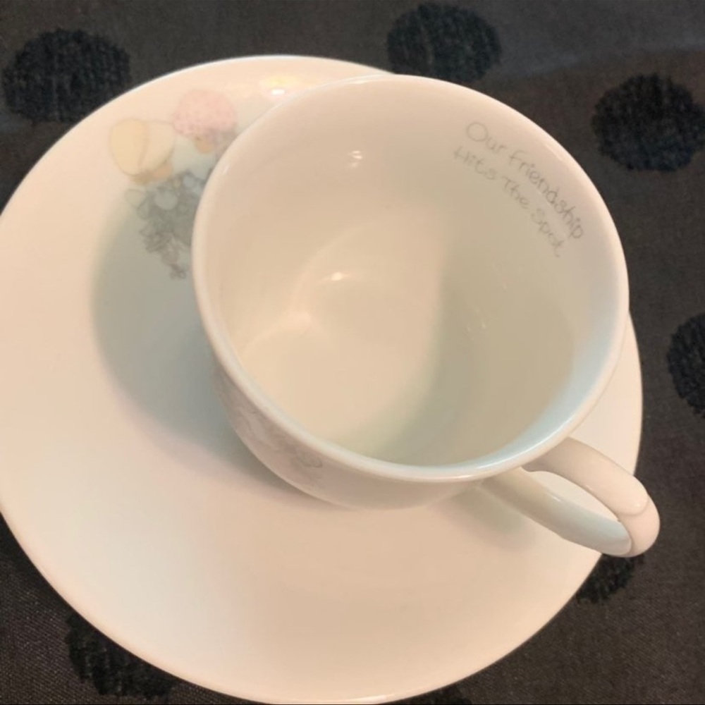 Precious Moments Tea Cup & Saucer 1985 - Picture 4 of 6